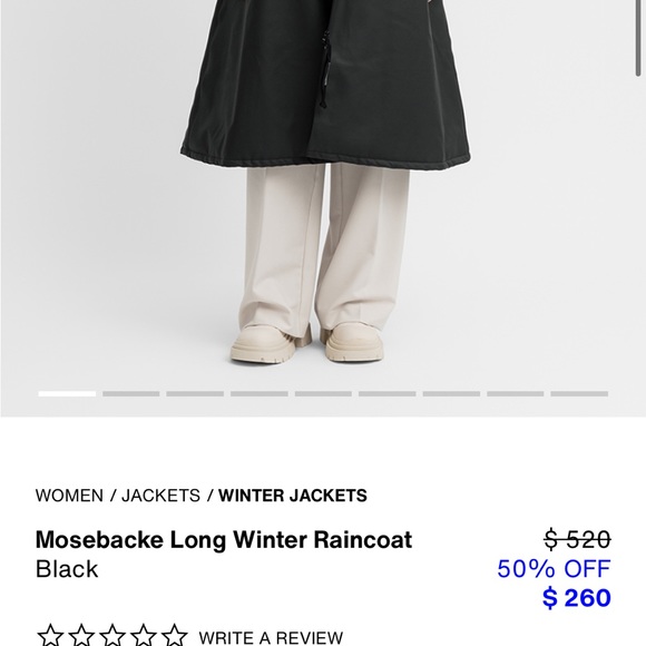 Stutterheim black winter (insulated) mosebacke, size small (sold out) - Picture 3 of 12